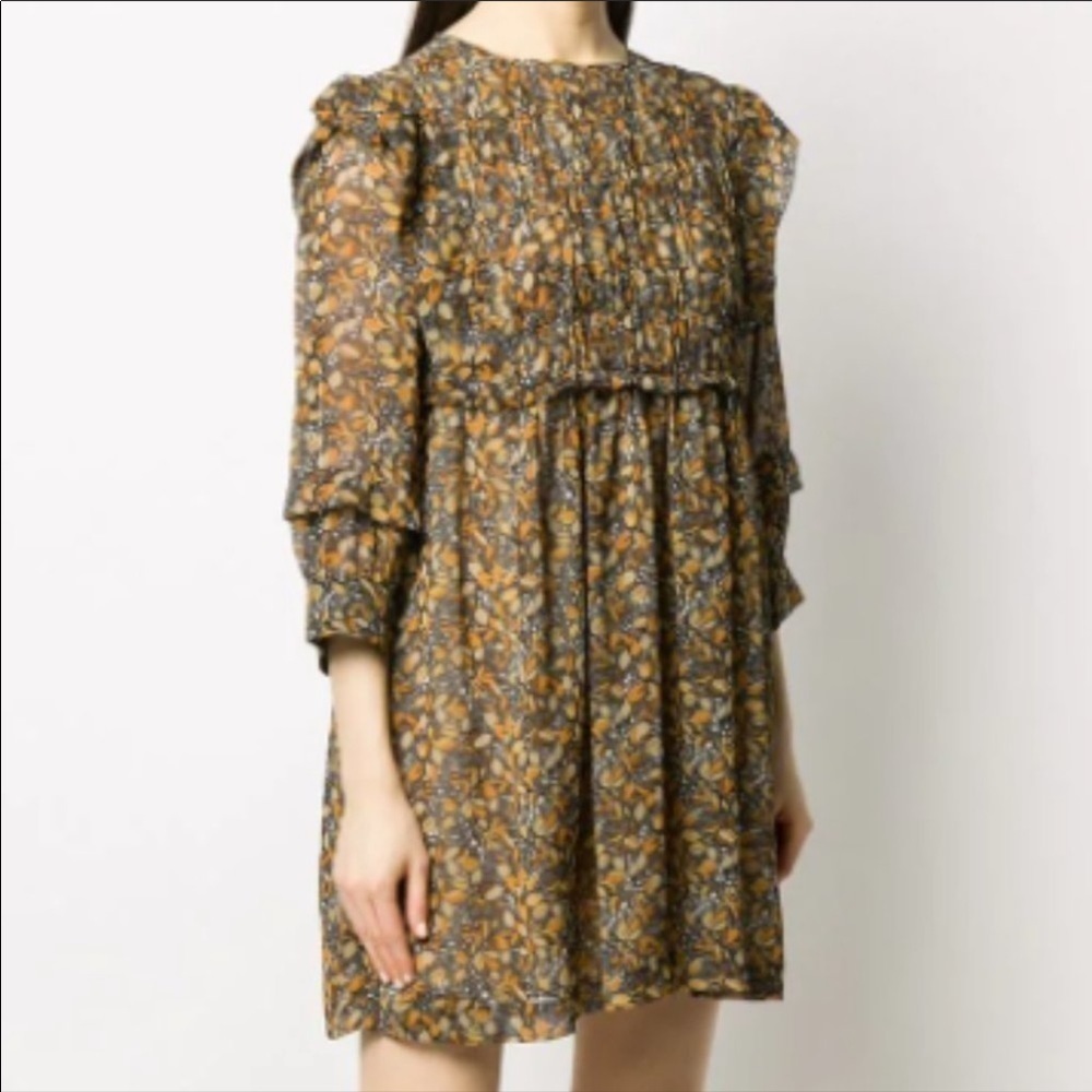 BA & Sha Floral ruffled mini Sandra dress - Picture 3 of 10
